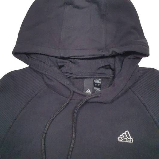 Mens Black Adidas Hoodie Jumper
