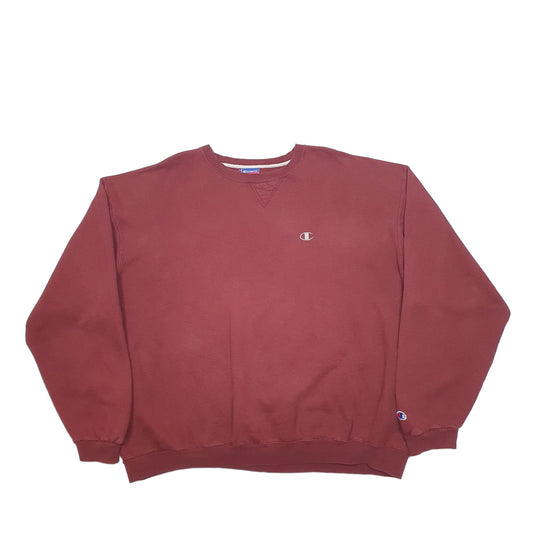 Mens Burgundy Champion Crewneck Jumper