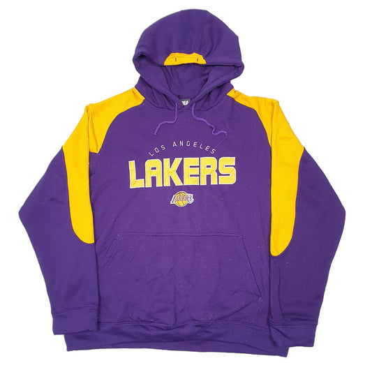 Mens Purple NBA LA Lakers Basketball Hoodie Jumper