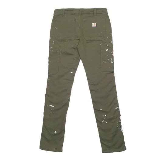 Womens Green Carhartt Carpenter Trousers