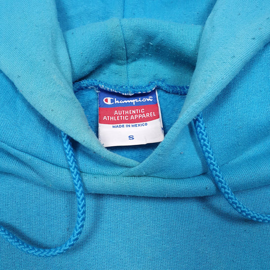 Mens Blue Champion Columbia College USA Hoodie Jumper