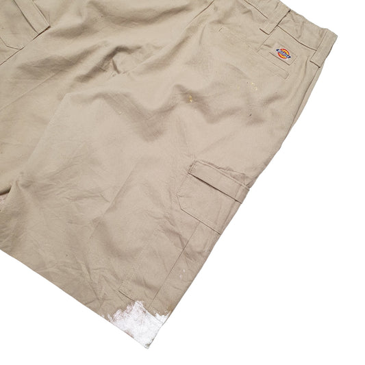 Mens Beige Dickies Cargo Shorts