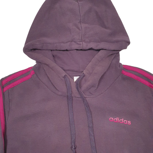Womens Purple Adidas Hoodie Jumper
