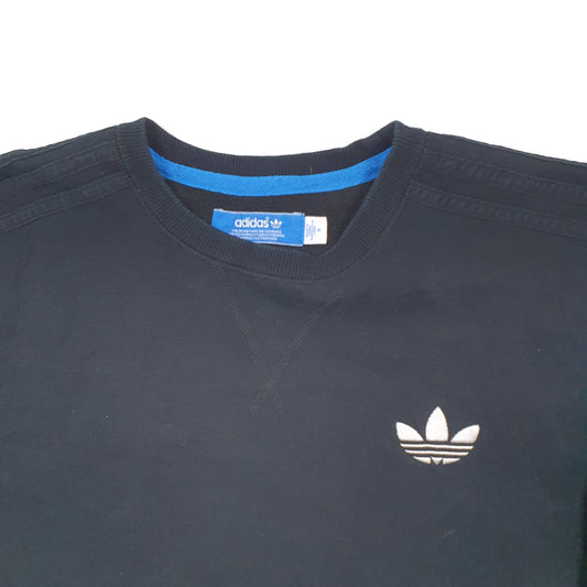 Mens Black Adidas Originals Crewneck Jumper