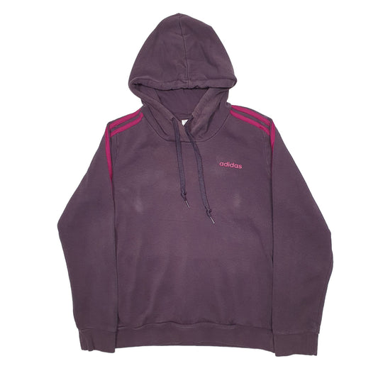 Womens Purple Adidas Hoodie Jumper