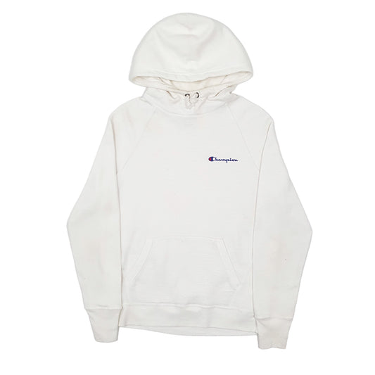 Mens White Champion Lightweight Hoodie Jumper