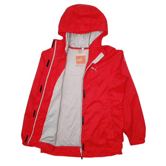 Mens Red Puma Hooded Coat