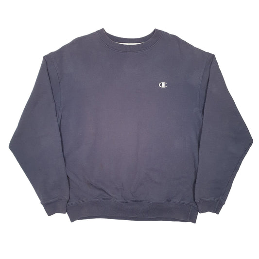 Mens Navy Champion Crewneck Jumper