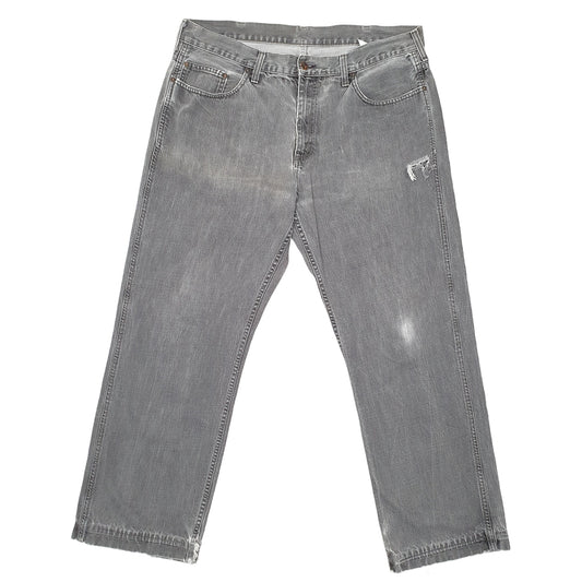 Mens Grey Carhartt Western Pant Casual JeansW36 L30