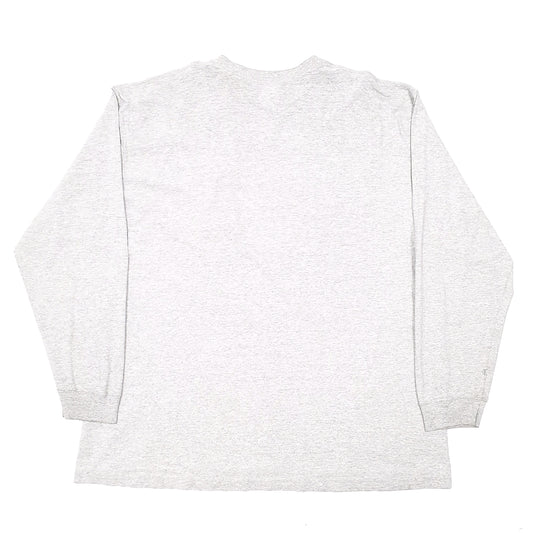 Mens Grey Carhartt Pocket Workwear Long Sleeve T Shirt