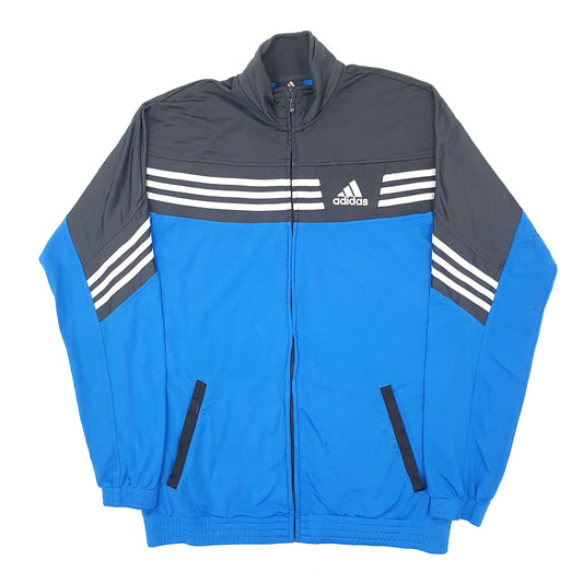 Mens Blue Adidas Tracksuit Tech Tall Full Zip Jumper