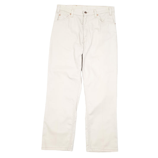 Mens Beige Levis Vintage Made In USA 90s Casual JeansW33 L30