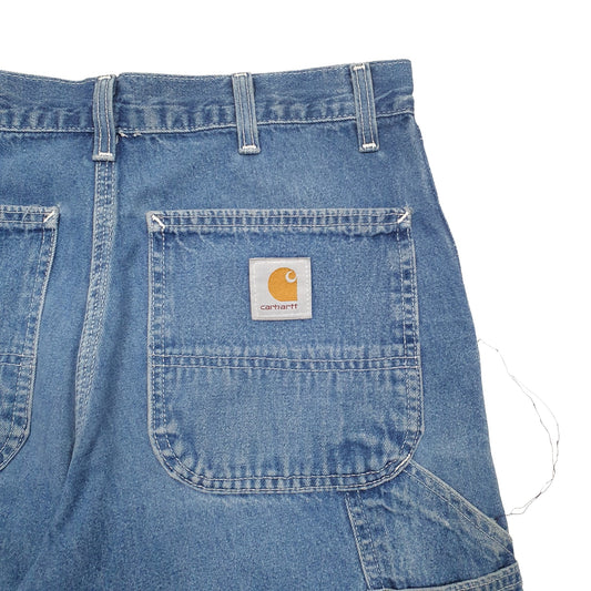 Mens Blue Carhartt Denim Shorts