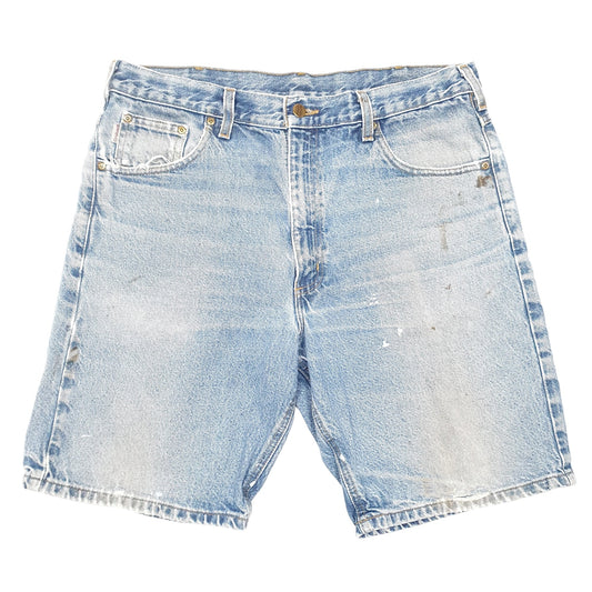 Mens Blue Carhartt Carpenter Denim Shorts
