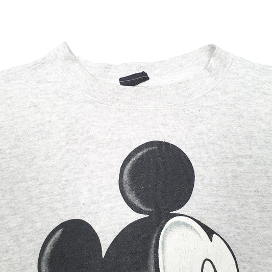 Mens Grey Mickey Mouse Disney Crewneck Jumper
