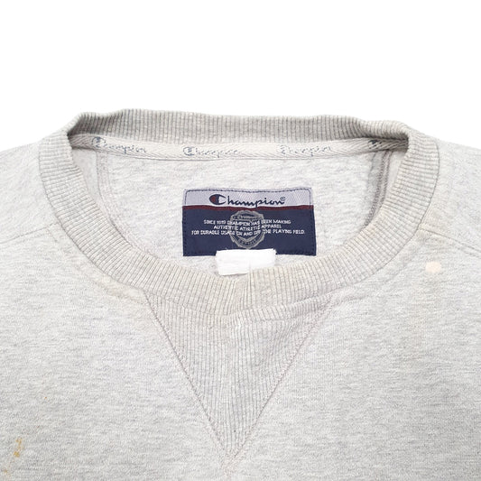 Mens Grey Champion Crewneck Jumper