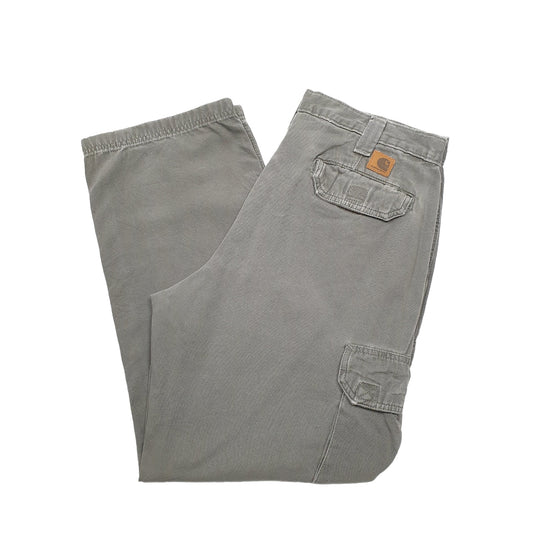 Mens Green Carhartt Cargo JeansW34 L30