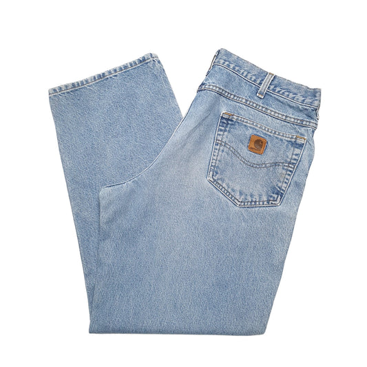 Mens Blue Carhartt B167 Carpenter JeansW38 L32