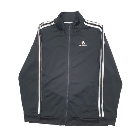 Womens Black Adidas Full Zip Jumper