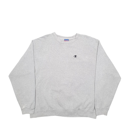 Mens Grey Champion Crewneck Jumper