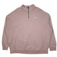 Womens Pink Nike Oversized Baggy Quarter Zip Jumper