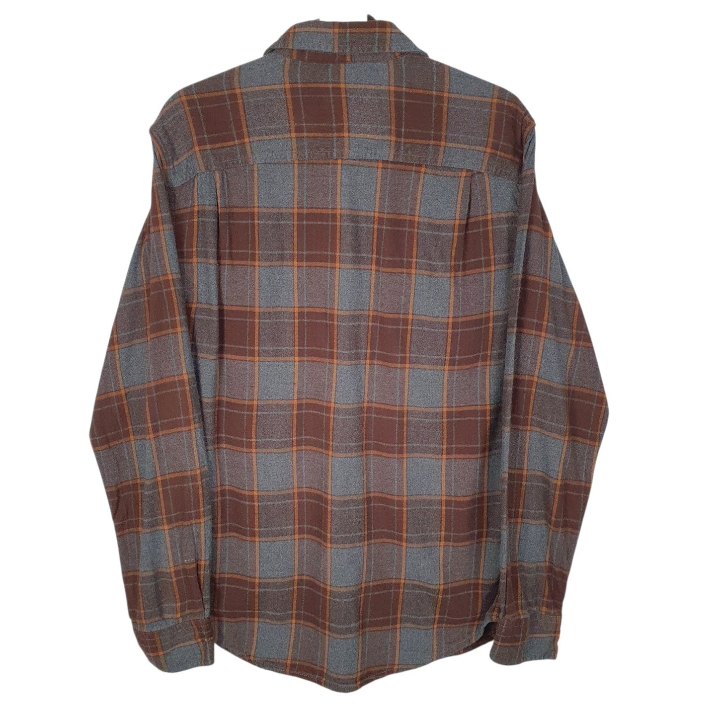 Mens Grey George Flannel  Shirt