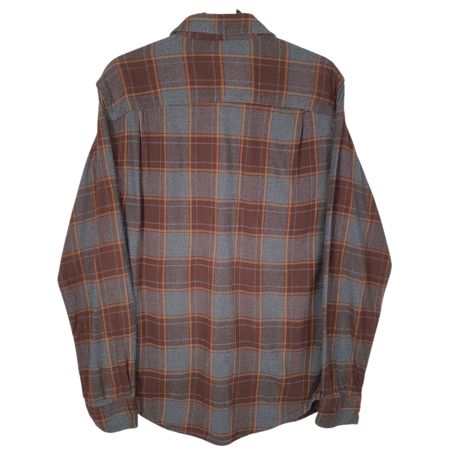 Mens Grey George Flannel  Shirt