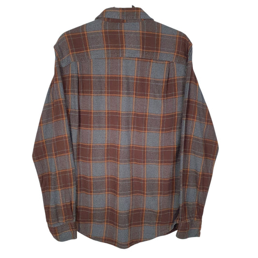 Mens Grey George Flannel  Shirt