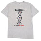 Mens Grey Fruit Of The Loom Baseball It's In My DNA Short Sleeve T Shirt
