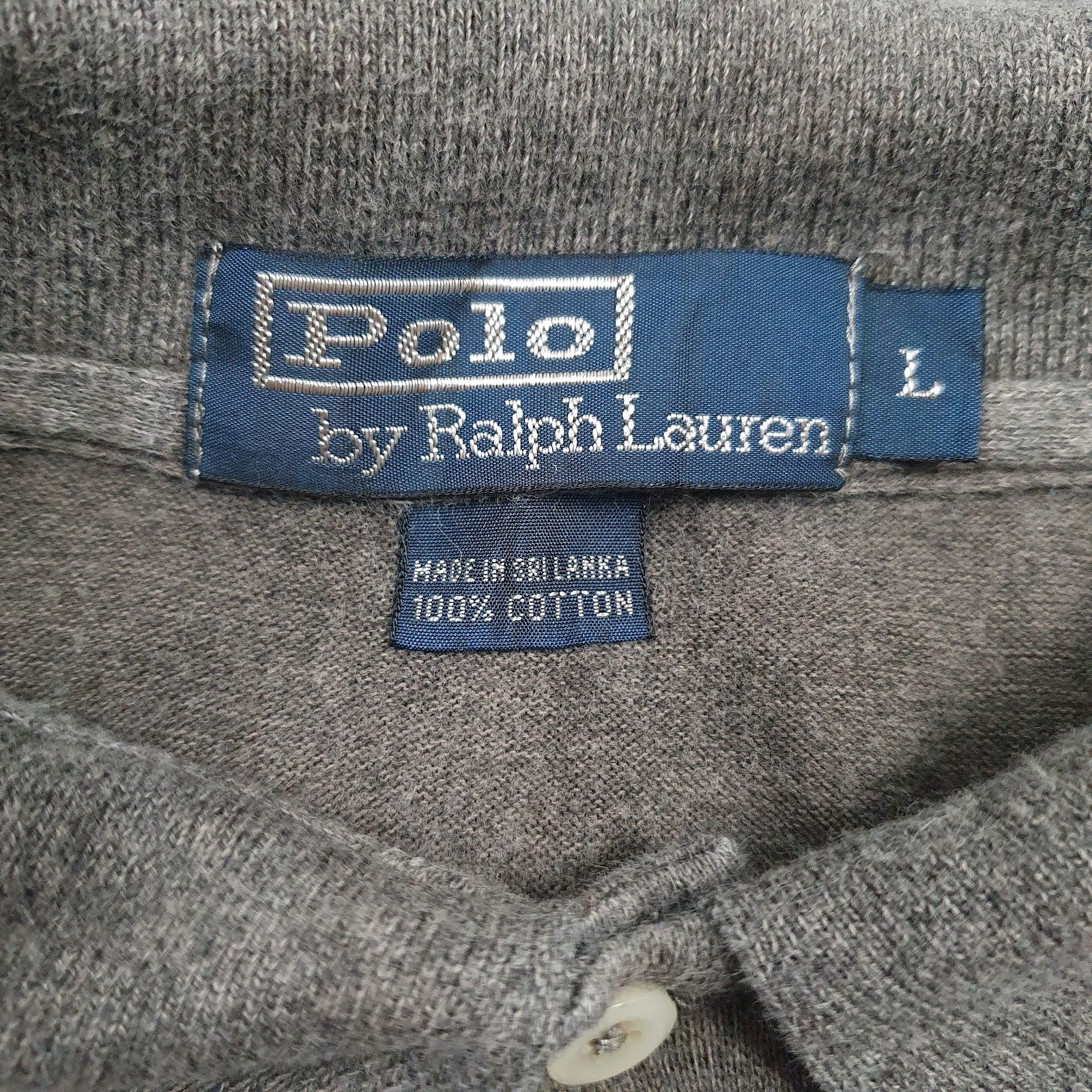 Mens Grey Polo Ralph Lauren   Polo Shirt