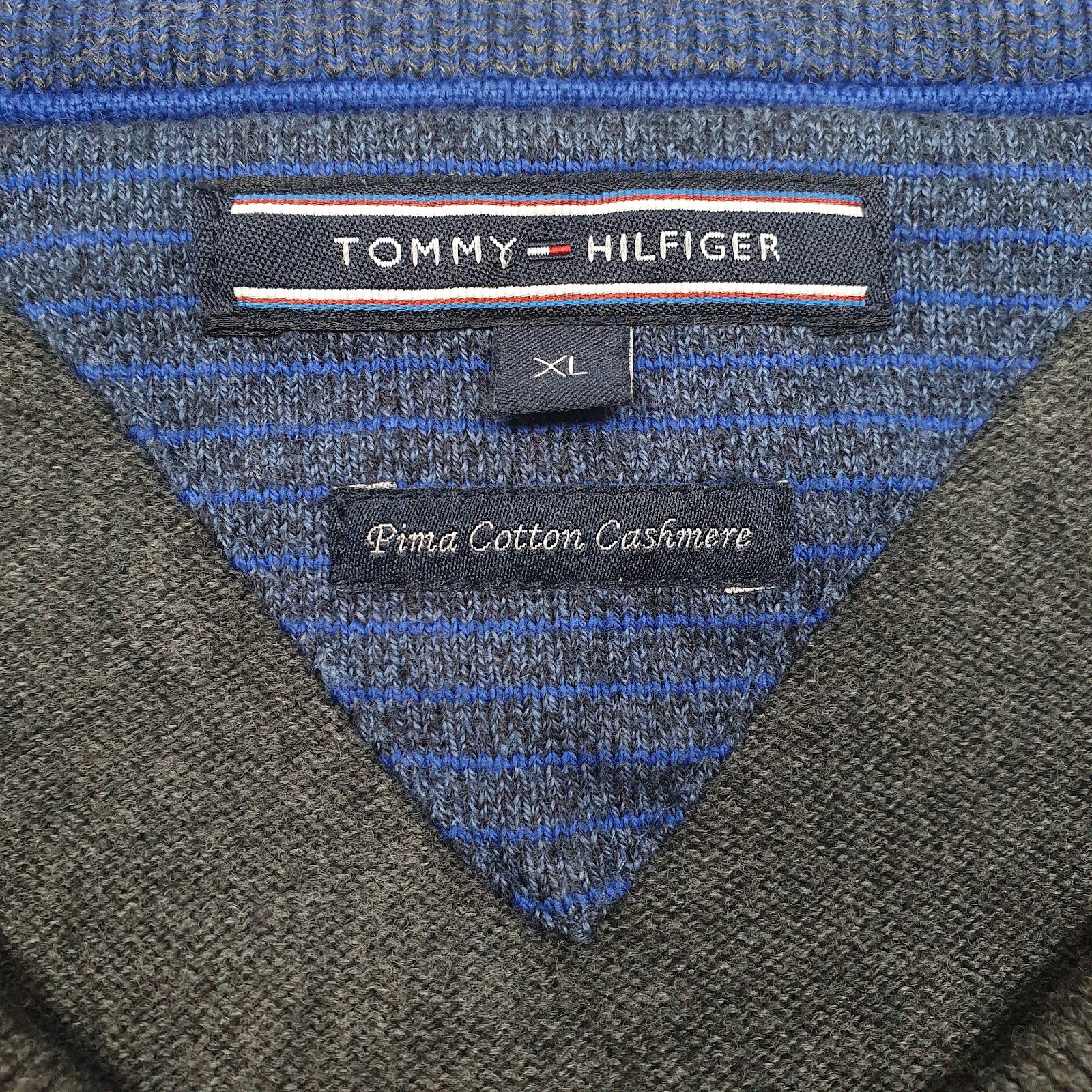 Mens Grey Tommy Hilfiger  Crewneck Jumper