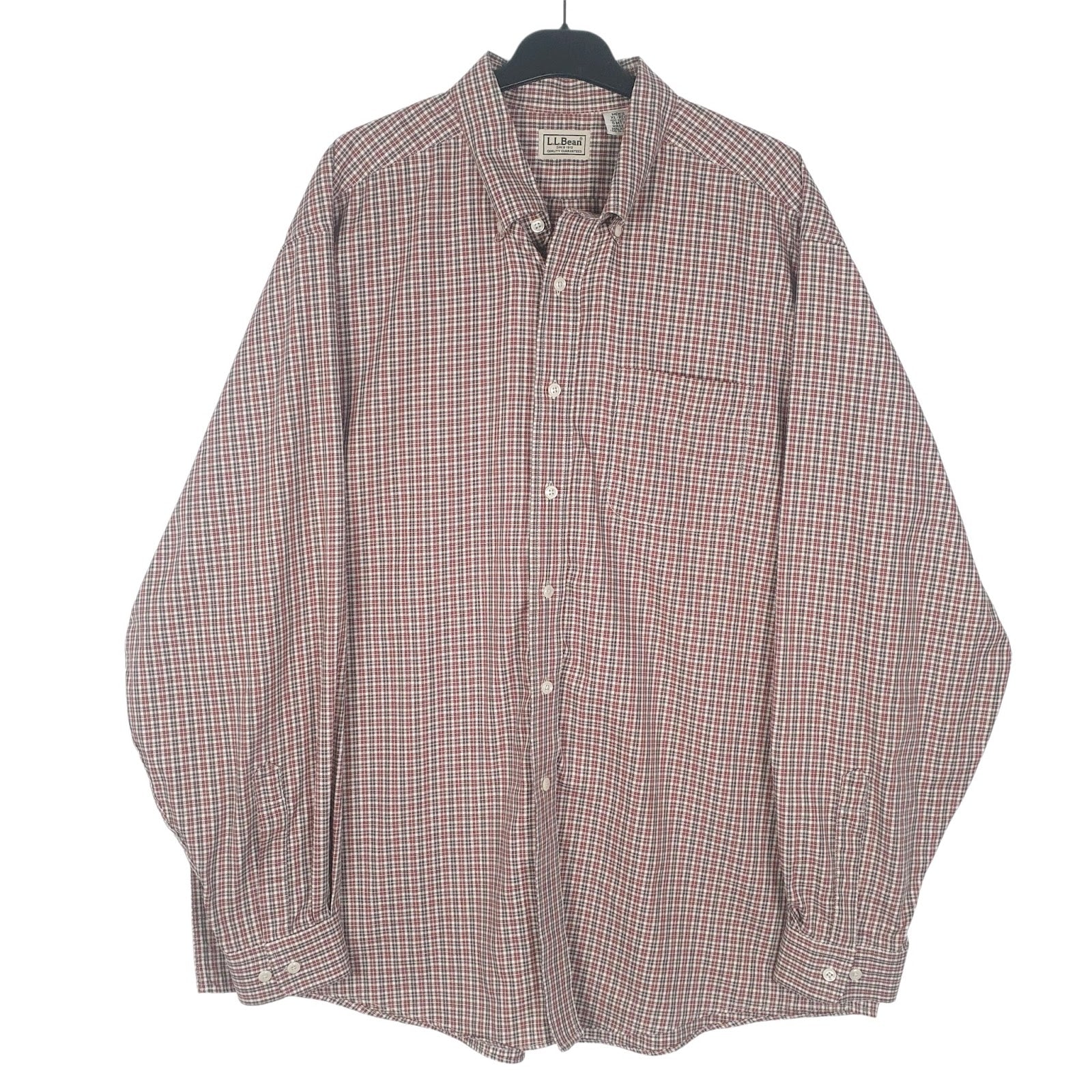 Mens Red L.L.Bean  Long Sleeve Shirt
