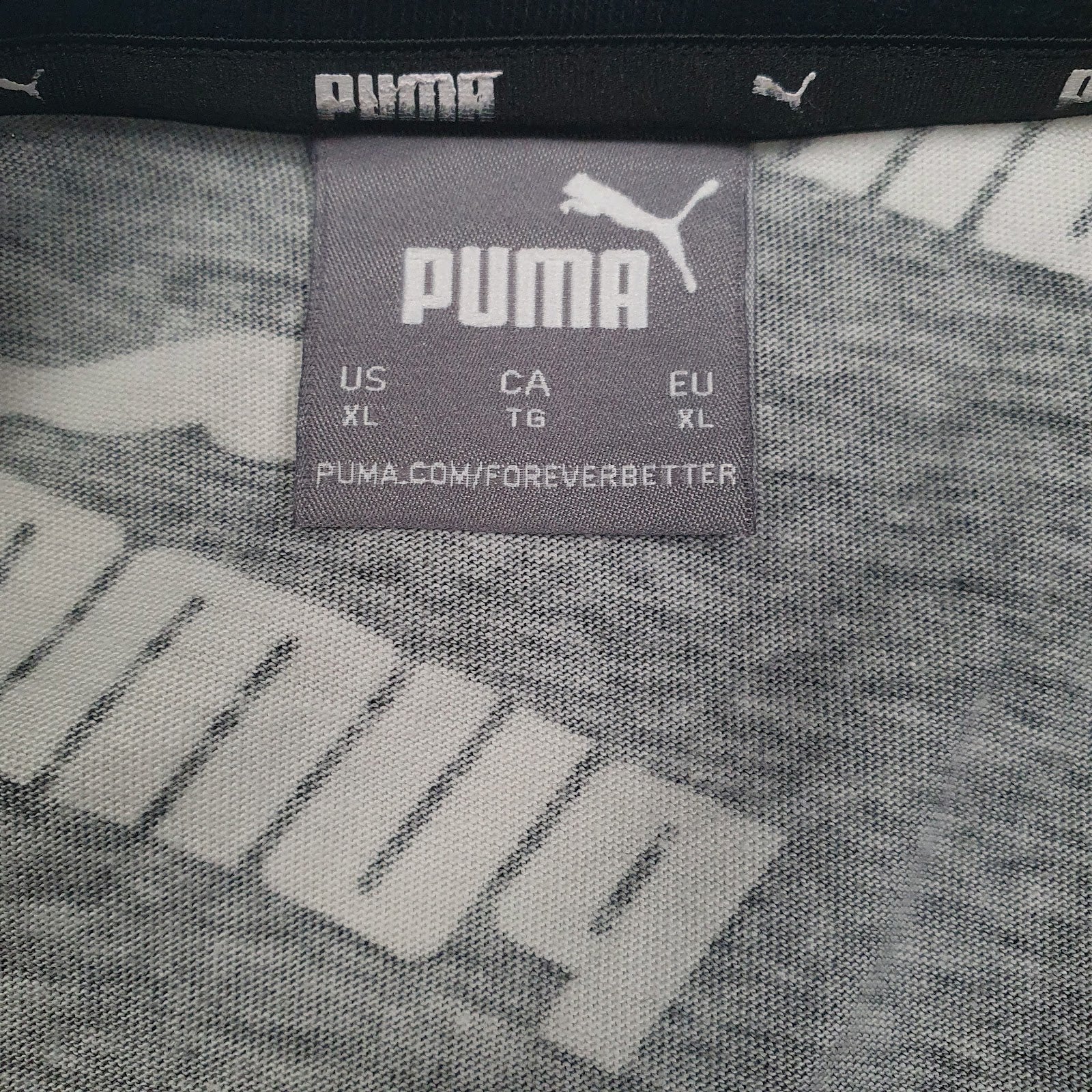Mens Black Puma   T Shirt