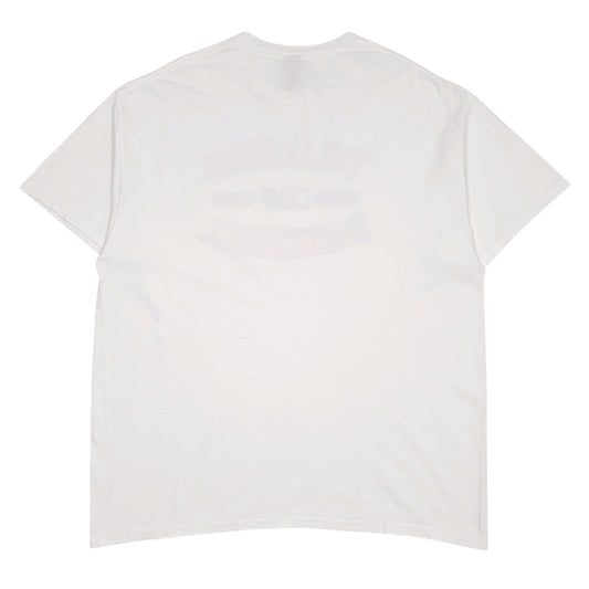 Mens White Gildan Tullahoma Basketball  T Shirt