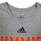 Mens Grey Adidas Jimmie Womens Wrestling  T Shirt