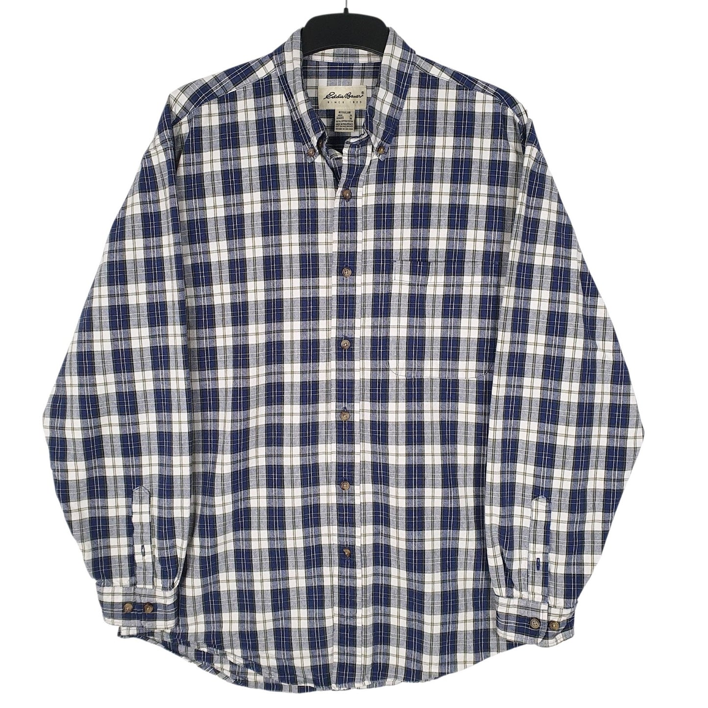 Mens Blue Eddie Bauer  Long Sleeve Shirt