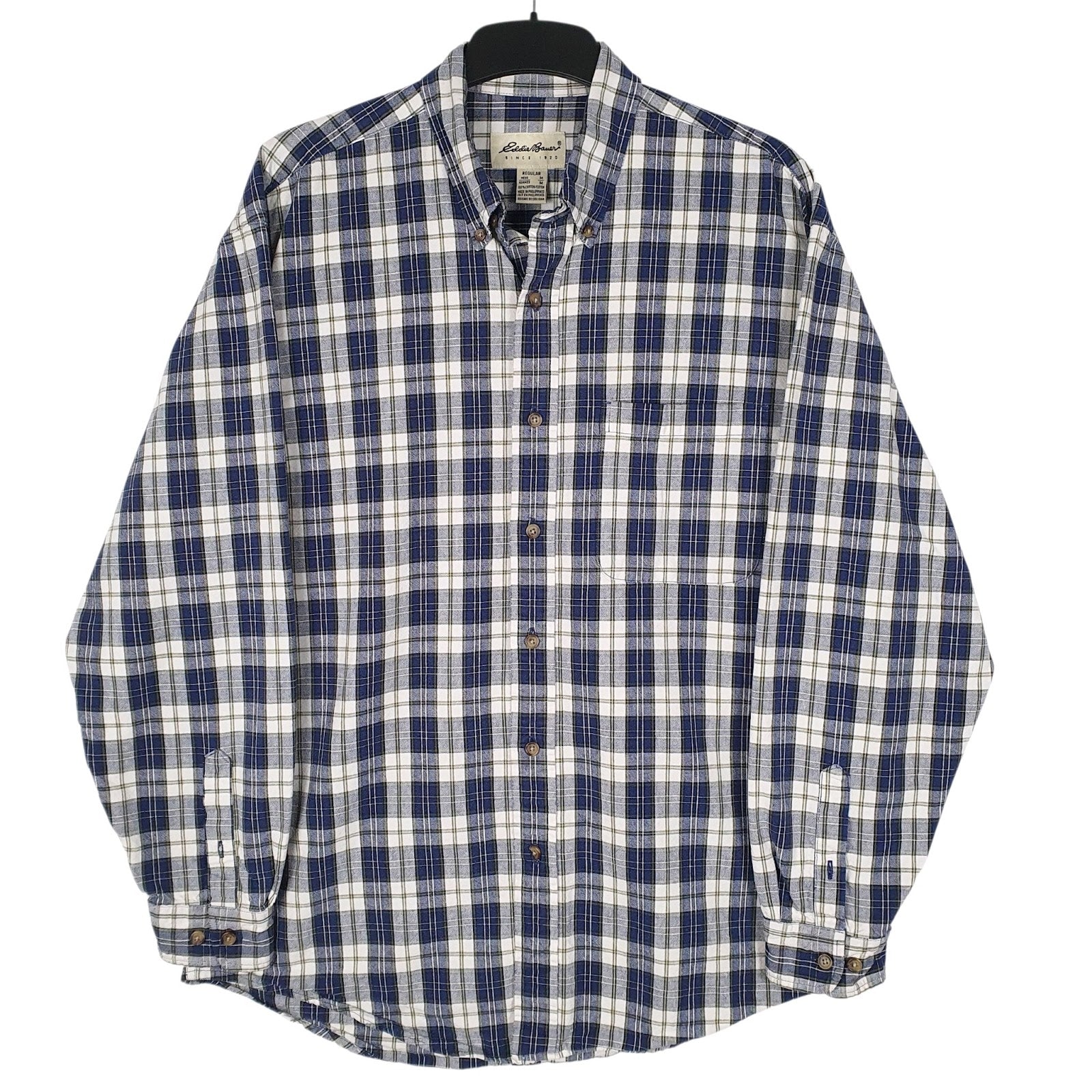 Mens Blue Eddie Bauer  Long Sleeve Shirt