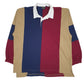 Mens Brown Brittany Bay Rugby Long Sleeve Polo Shirt