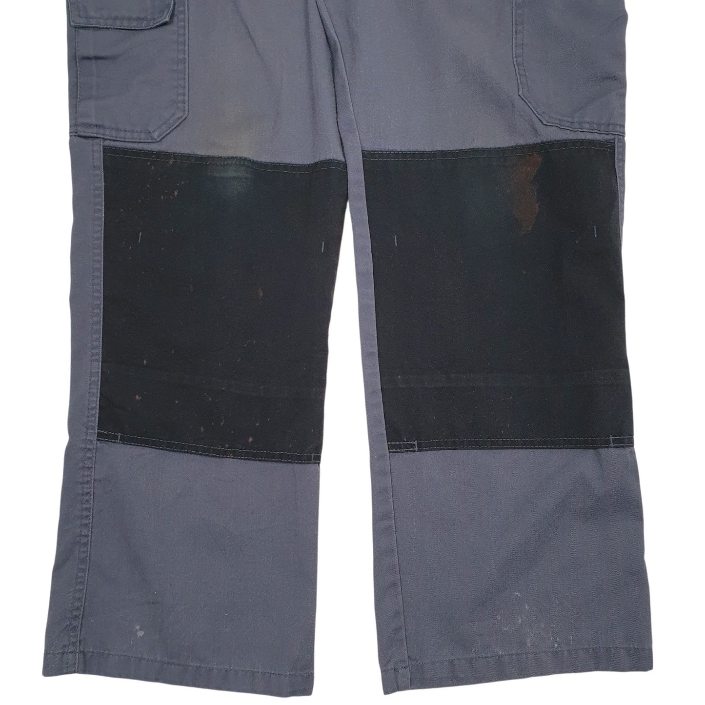 Mens Grey Dickies Workwear Double Knees  Trousers