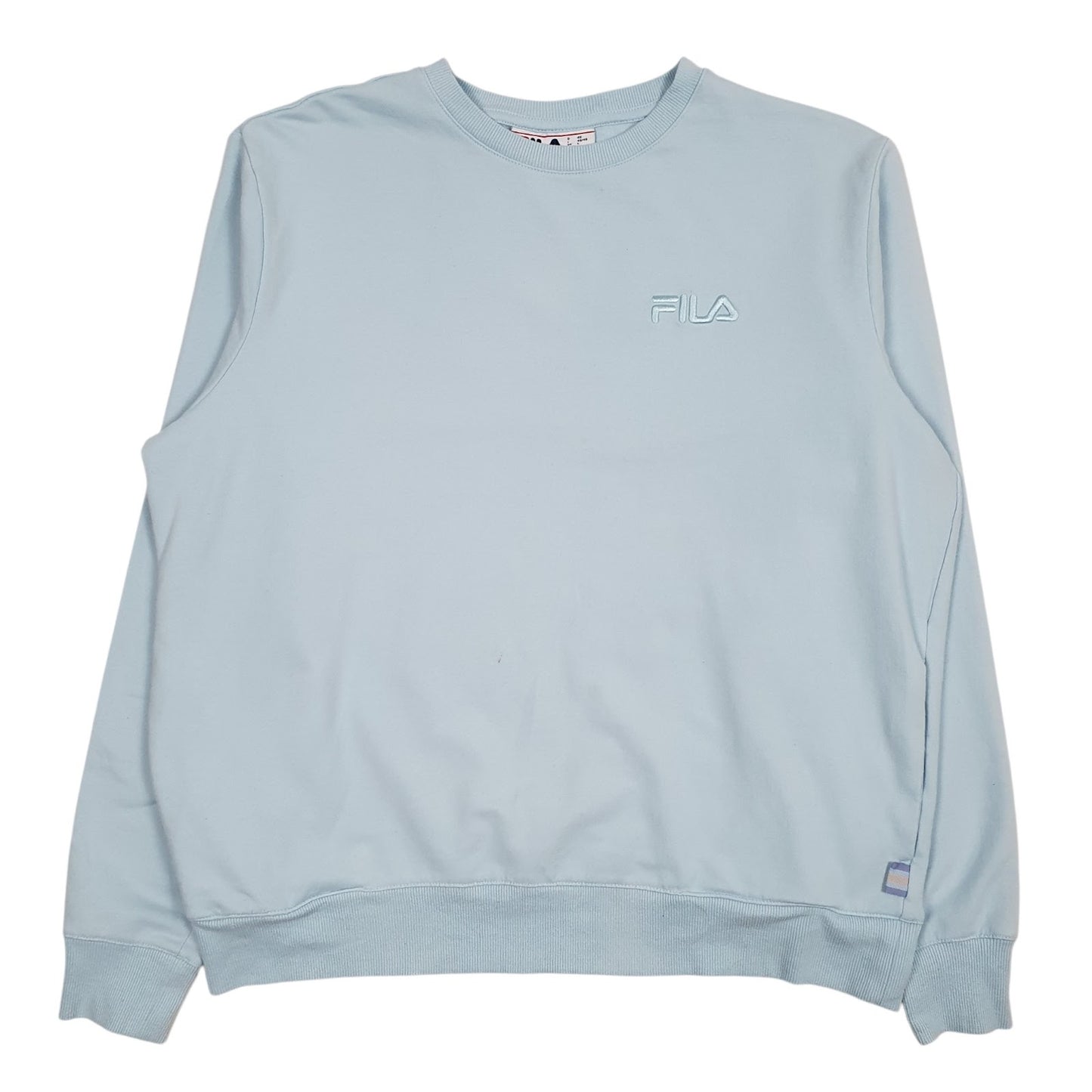 Womens Blue Fila  Crewneck Jumper