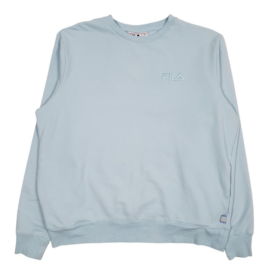 Womens Blue Fila  Crewneck Jumper