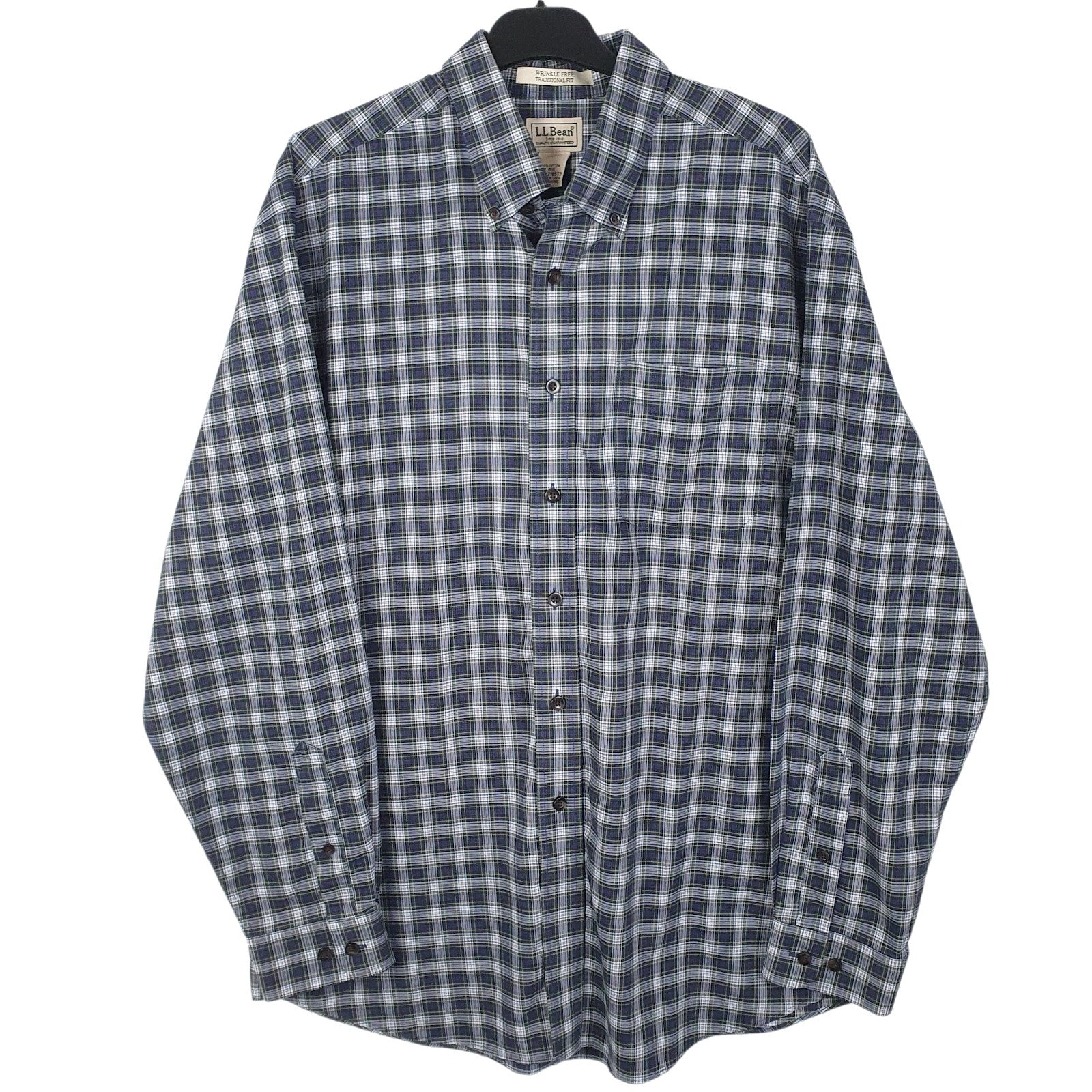Mens Blue L.L.Bean  Long Sleeve Shirt