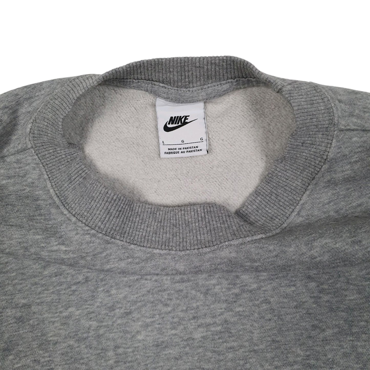 Womens Grey Nike Baggy Oversized Crewneck Jumper