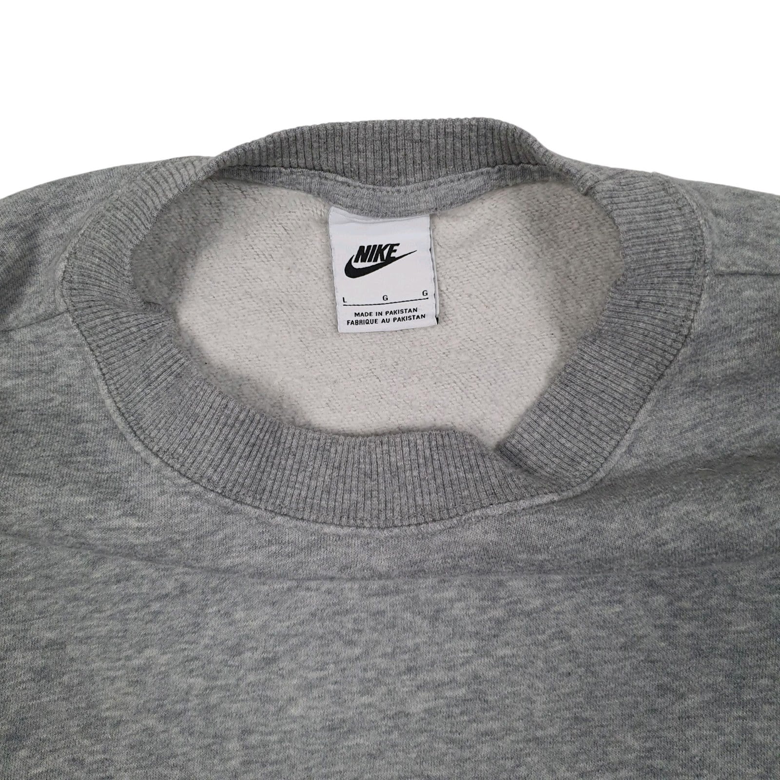 Womens Grey Nike Baggy Oversized Crewneck Jumper