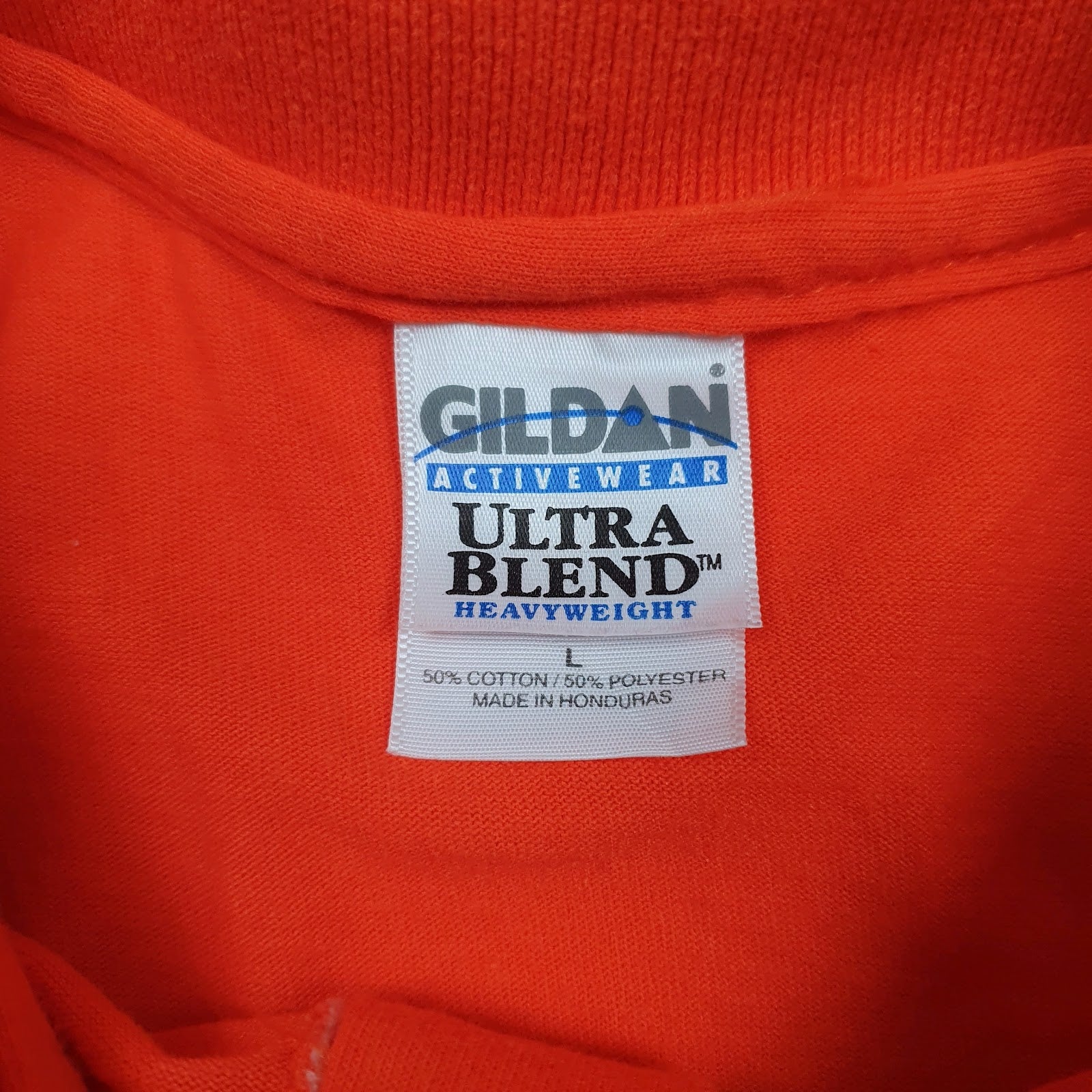 Mens Orange Gildan   Polo Shirt