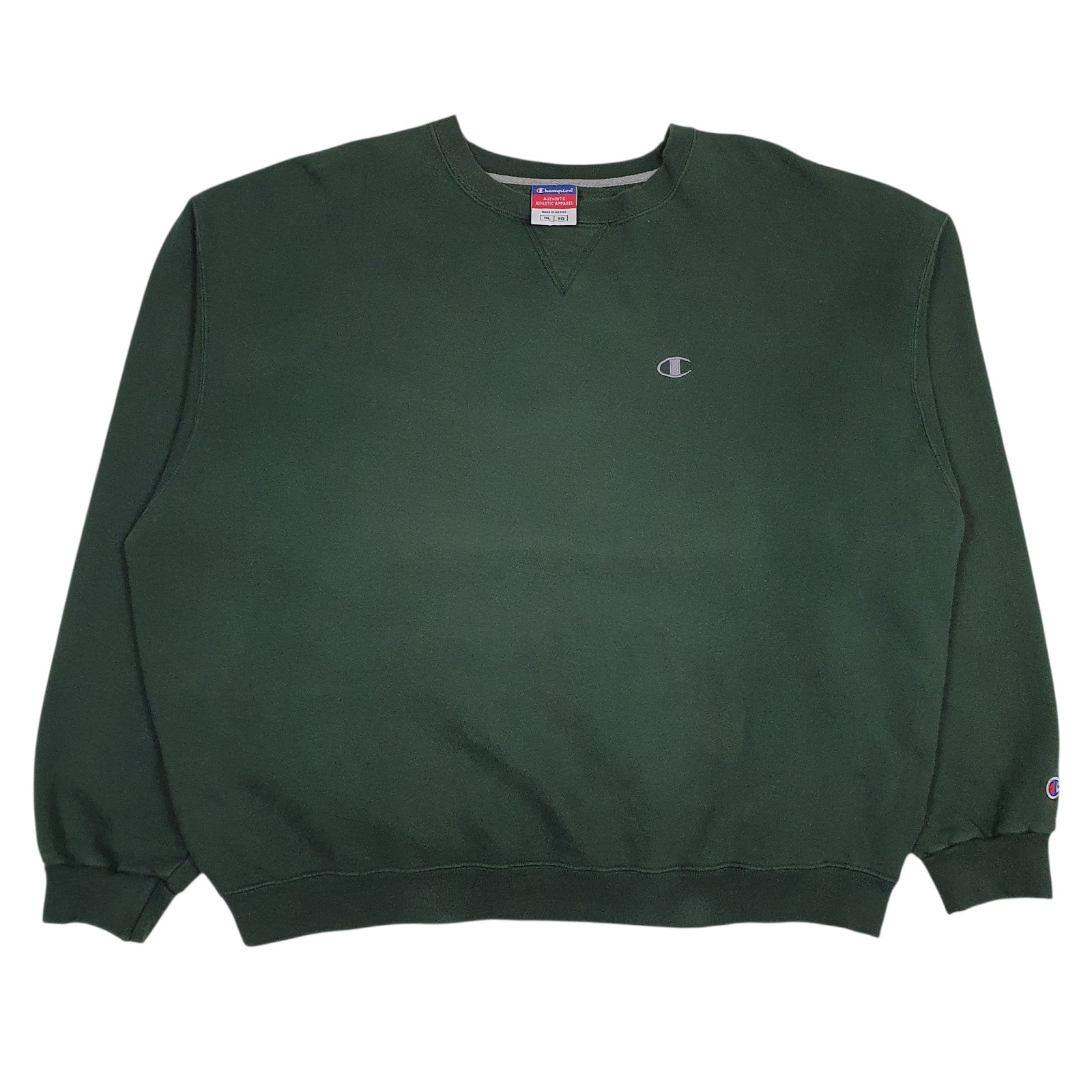 Mens Green Champion  Crewneck Jumper