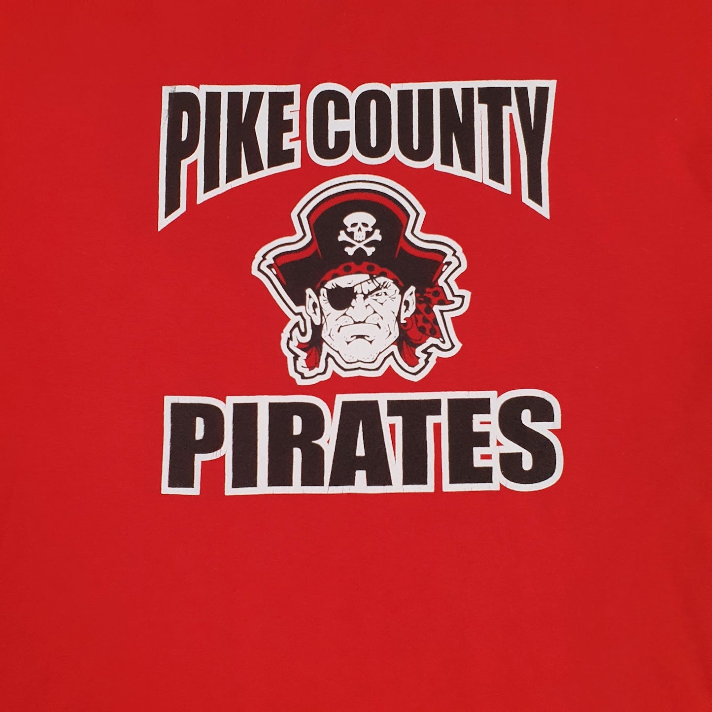 Mens Red Gildan Pike County Pirates  T Shirt
