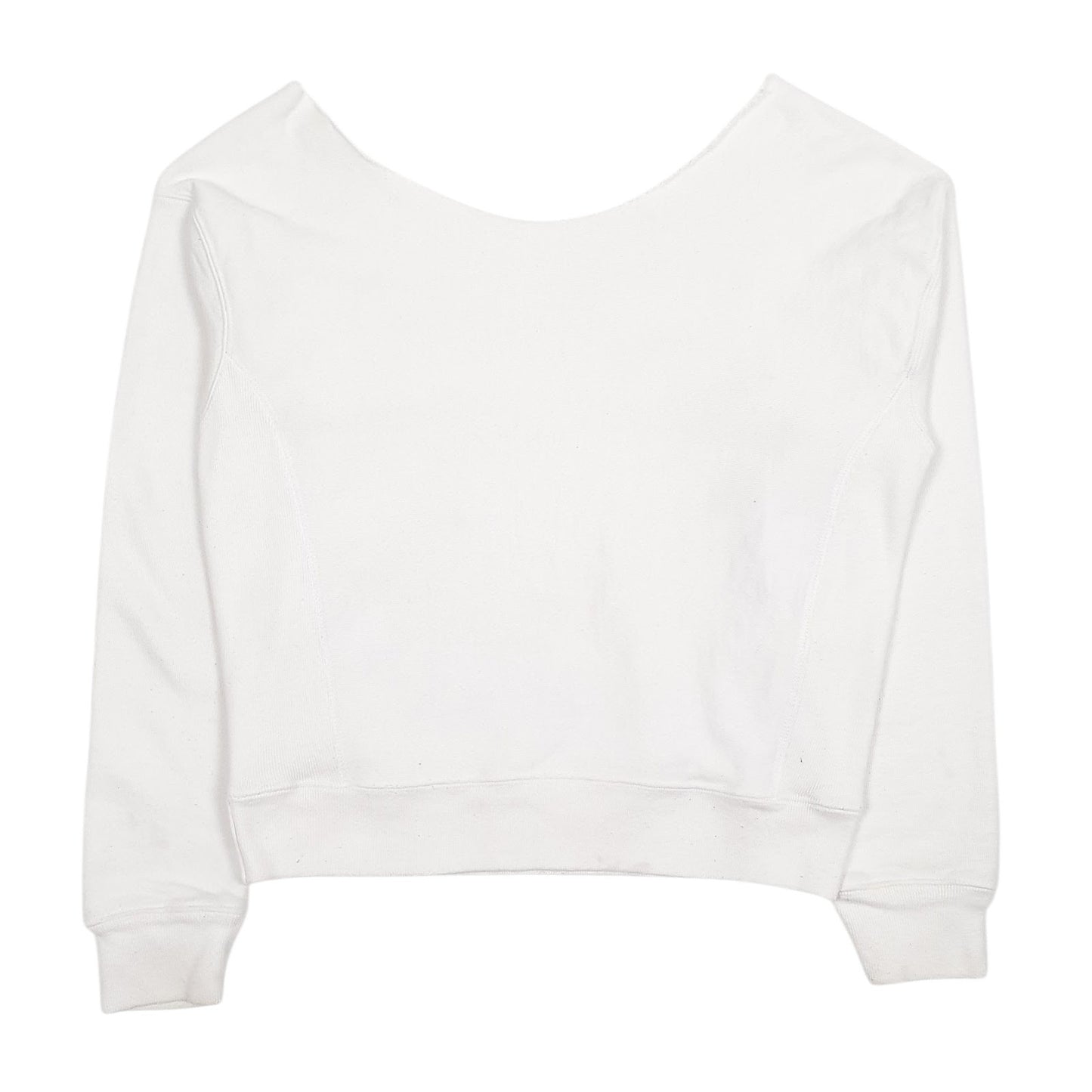 Womens White Champion  Crewneck Jumper