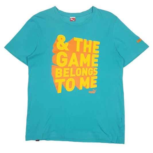 Womens Blue Puma  Short Sleeve T Shirt