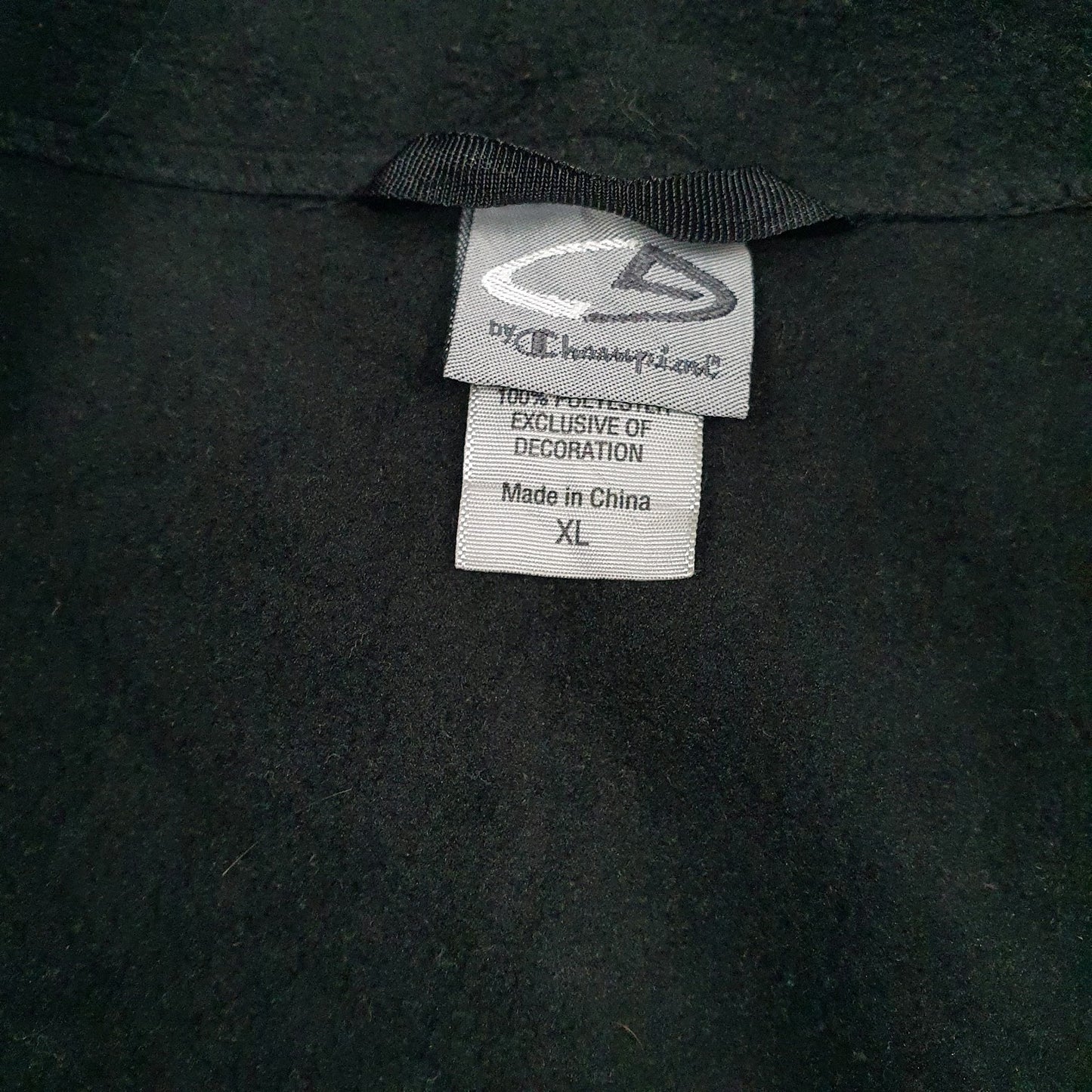 Mens Black Champion  Full Zip Jumper